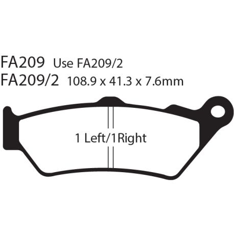 Frenos de Disco FA209-2HH EBC