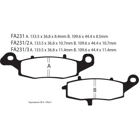 Frenos de Disco FA231HH EBC