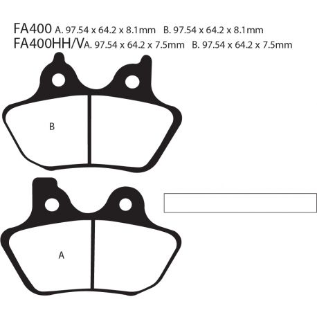 Frenos de Disco FA400 equivalente a FA299 EBC