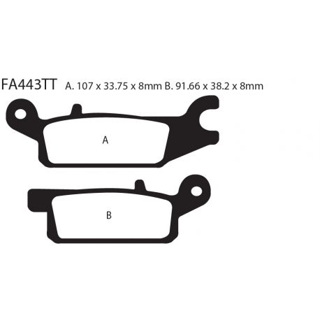 Frenos de Disco FA443X Usar tambien FA443R EBC