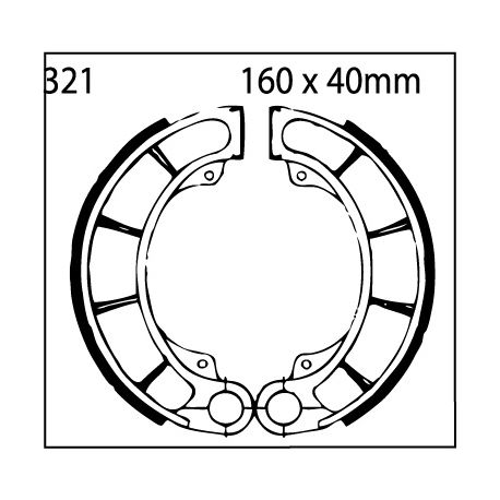 Frenos de Tambor 321 EBC