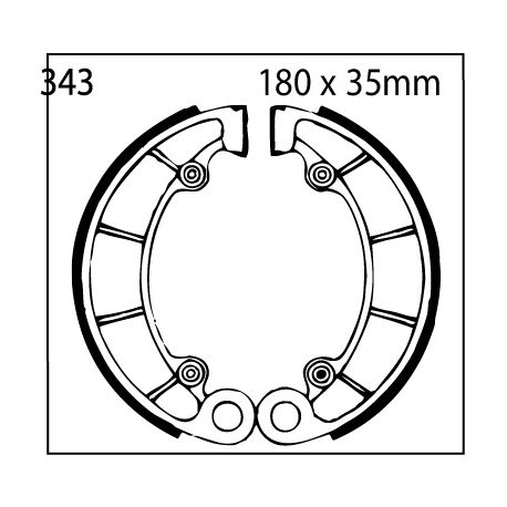 Frenos de Tambor 343 EBC