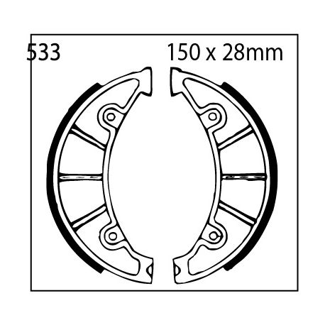 Frenos de Tambor 533 EBC