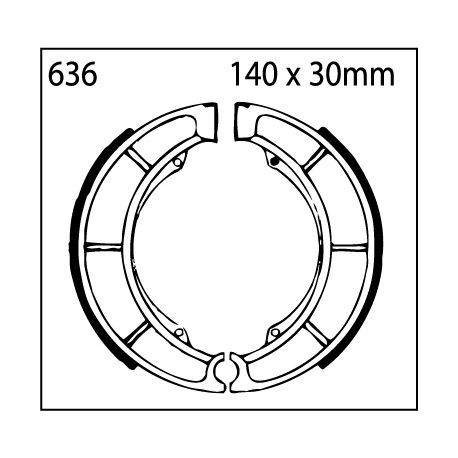 Frenos de Tambor 636 EBC