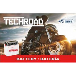 Batería YB6.5L-B c/Electrolito Tech Road