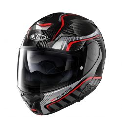 Casco X-1005 Ultra Carbon Cheyenne 17 Ngo/Gris/Rjo