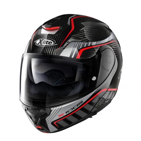 Casco X-1005 Ultra Carbon Cheyenne 17 Ngo/Gris/Rjo