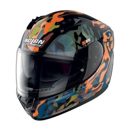 Casco N60-6 Foxtrot  34 Ngo/naranja/azul