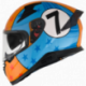 Casco Impulse Gulf Naranja/azul c/spoiler Hax