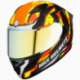 Casco Obsidian Blaze Ngo/naranja Hax