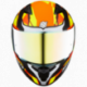 Casco Obsidian Blaze Ngo/naranja Hax