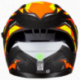 Casco Obsidian Blaze Ngo/naranja Hax