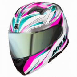 Casco Amatista Fenix Bco/rosa/aqua Hax