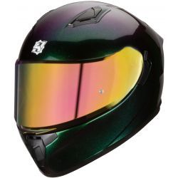 Casco Obsidian  Aurora tornasol verde Hax