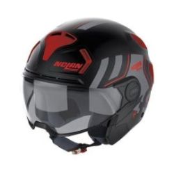 Casco N30-4  T Parkour 25 Ngo mate/rojo Nolan