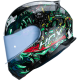 Casco Amatista Ragnarok Negro/ Verde Brillante Hax