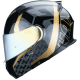 Casco Amatista Wind Negro/ Dorado Brillante Hax