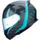 Casco Amatista Wind Negro/Turquesa Mate Hax