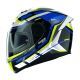 Casco N60-6 Lancer 64 Bco/Azul/Ama L Nolan