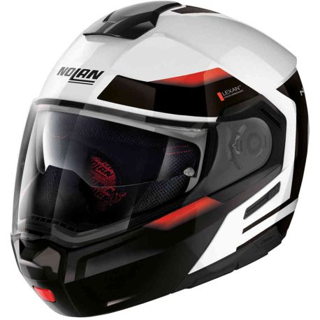 Casco N90³ Reflector N-com 37 Bco/Ngo/Rjo